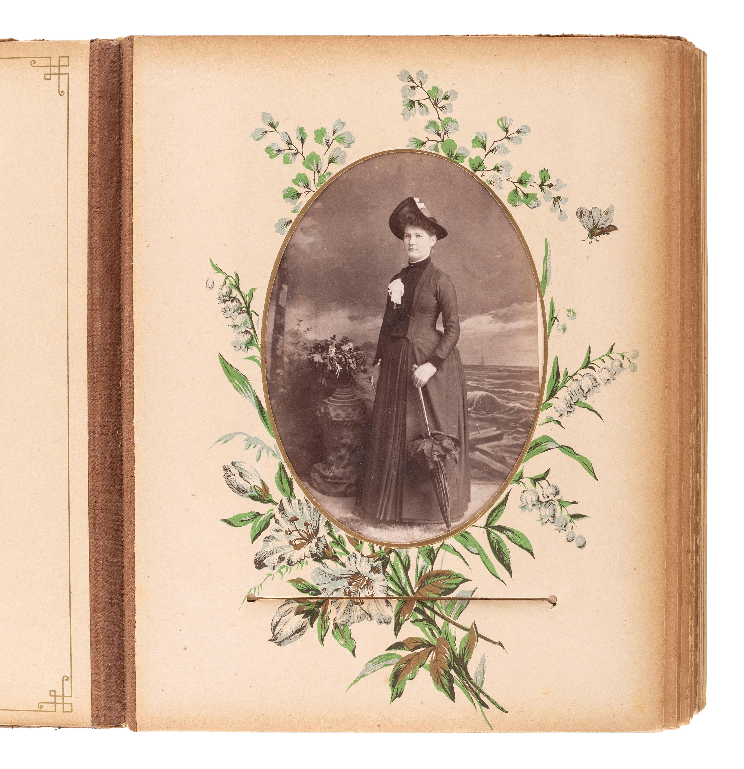 [EARLY PHOTOGRAPHY]. A collection of over 200 19th century photographs, incl. tintype of Indian Wars-era soldier.