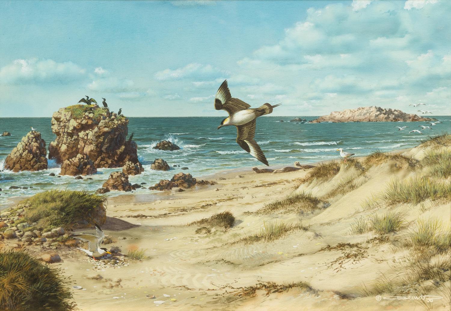 Carl Brenders, (American, b. 1937), Flight of the Jaeger, 2000