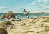 Carl Brenders, (American, b. 1937), Flight of the Jaeger, 2000
