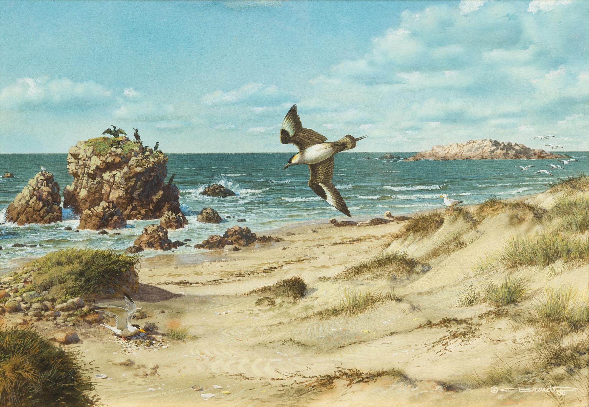 Carl Brenders, (American, b. 1937), Flight of the Jaeger, 2000