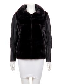 J. Mendel Mink Fur Vest with Detachable Sleeves