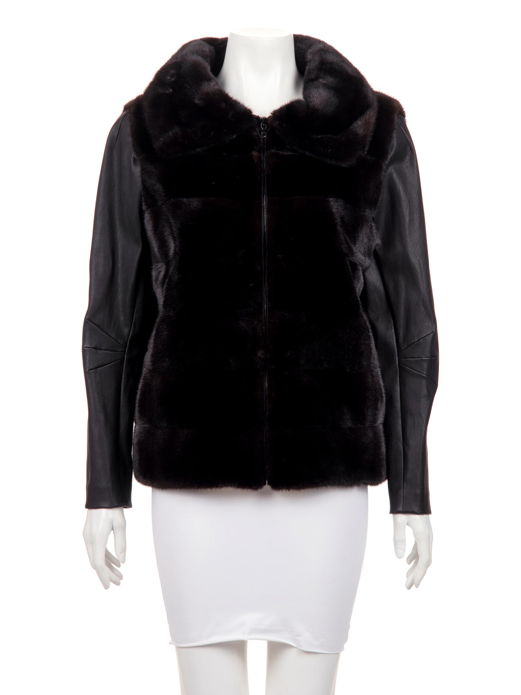J. Mendel Mink Fur Vest with Detachable Sleeves
