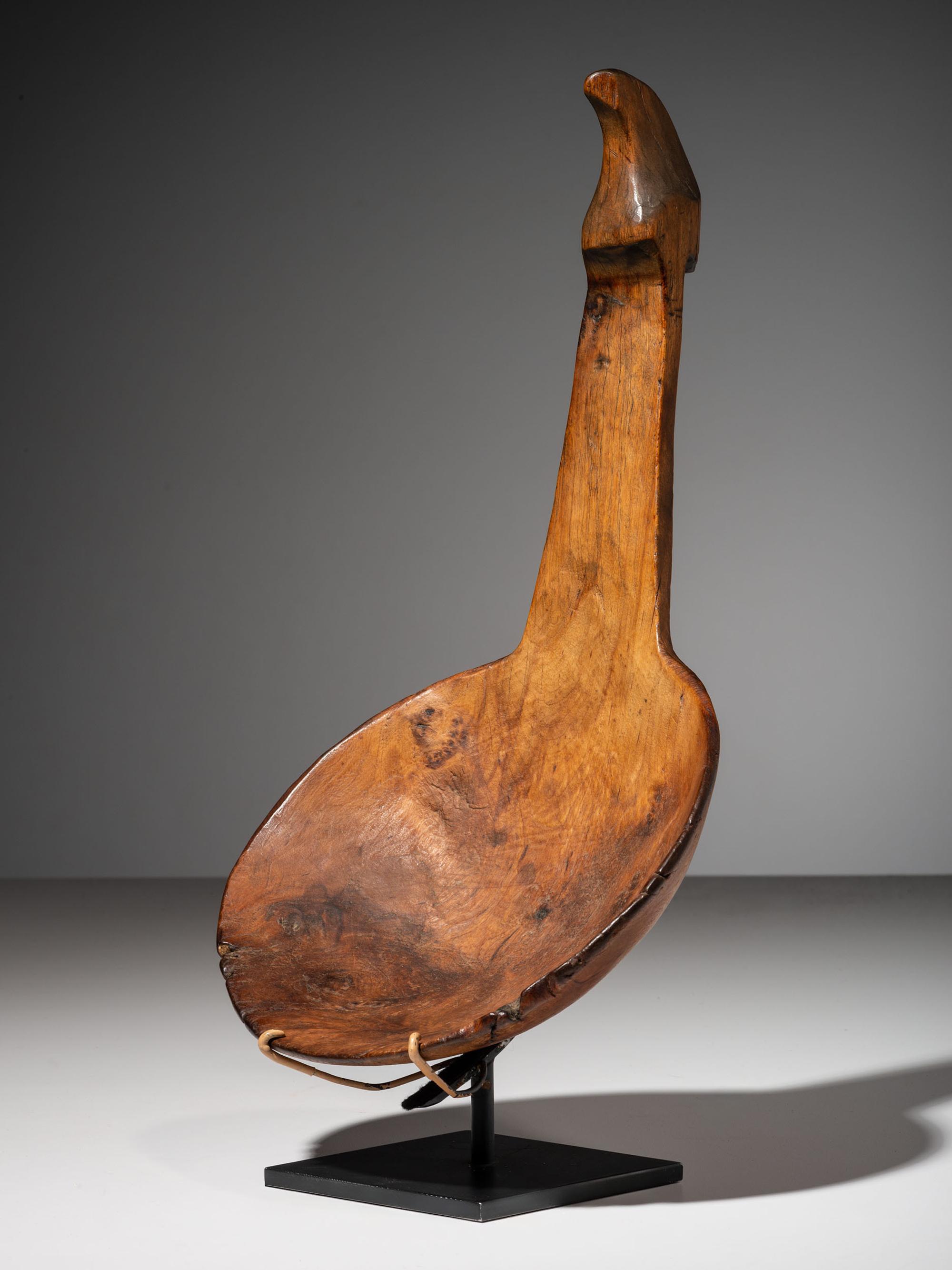 Great Lakes Wood Ladle, with Effigy