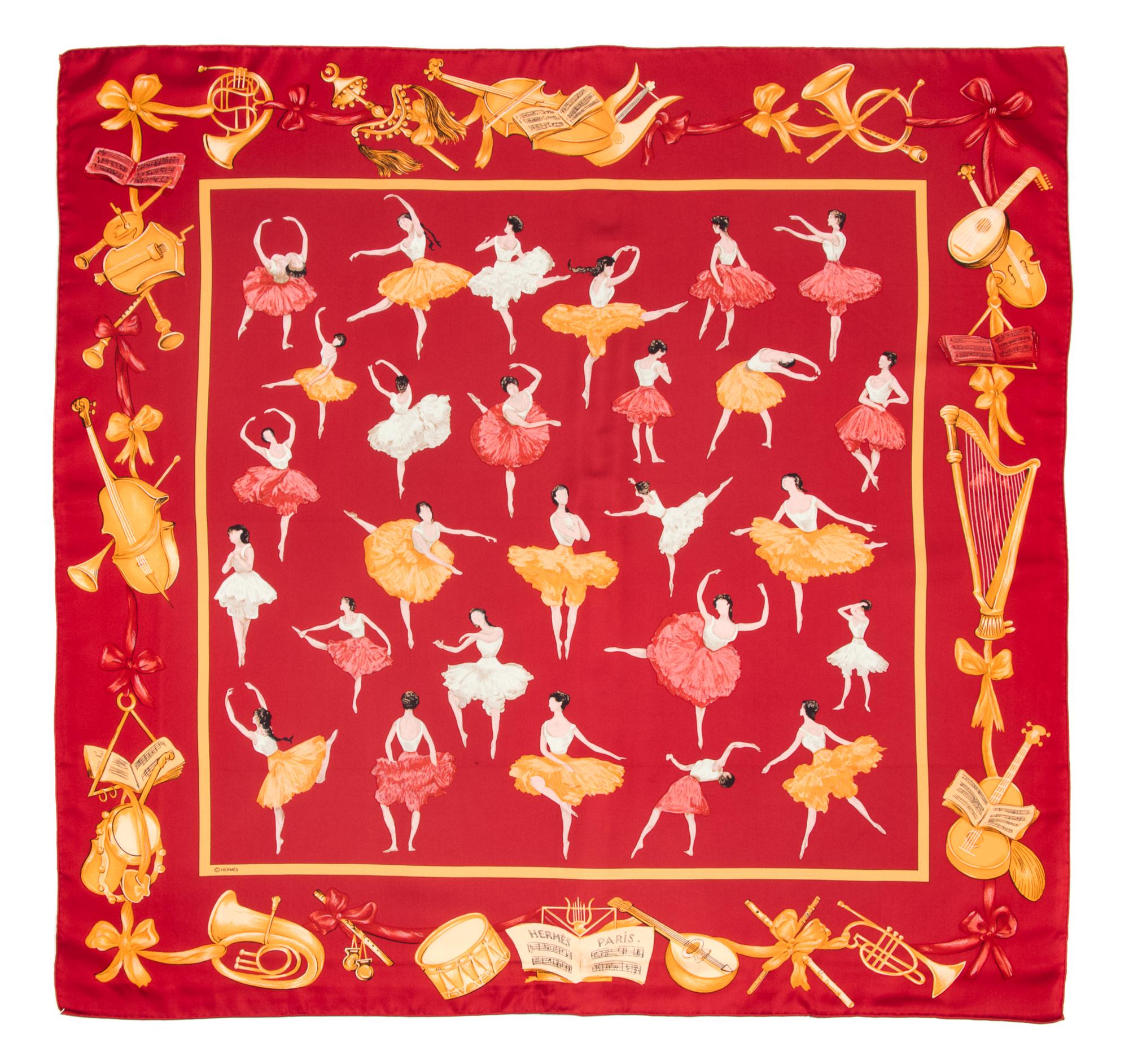 An Hermes 90cm Silk Scarf, 36"x36".