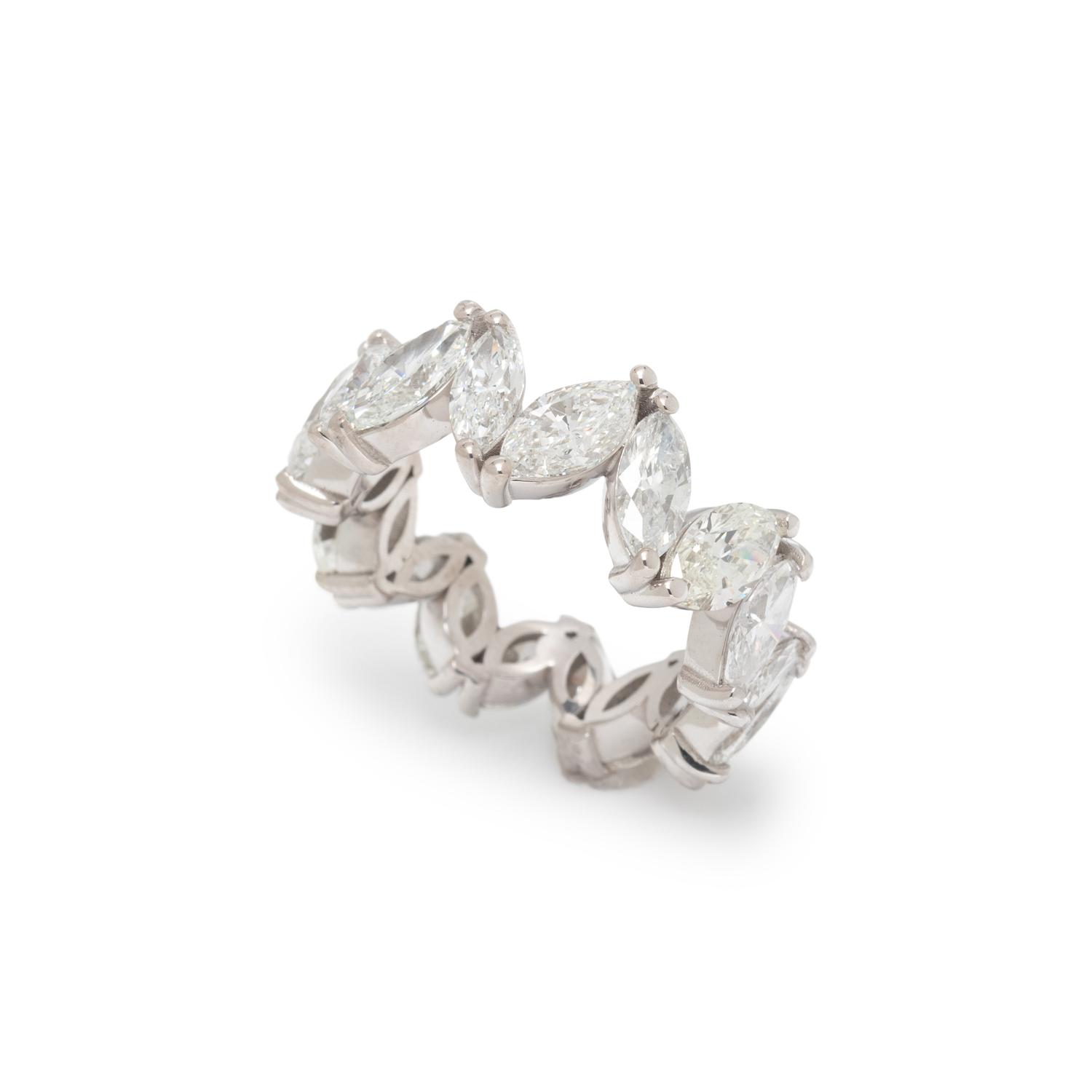 MARQUISE CUT DIAMOND ETERNITY BAND