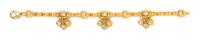 An 18 Karat Yellow Gold and Diamond Charm Bracelet, Oreste Guidi, 19.00 dwts.