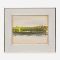 Wolf Kahn (American/German, 1927–2020) South Pon Shore Line