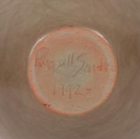 Green and Sienna Pottery Vase, 1992
