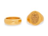 A Collection of 18 Karat Yellow Gold Rings,