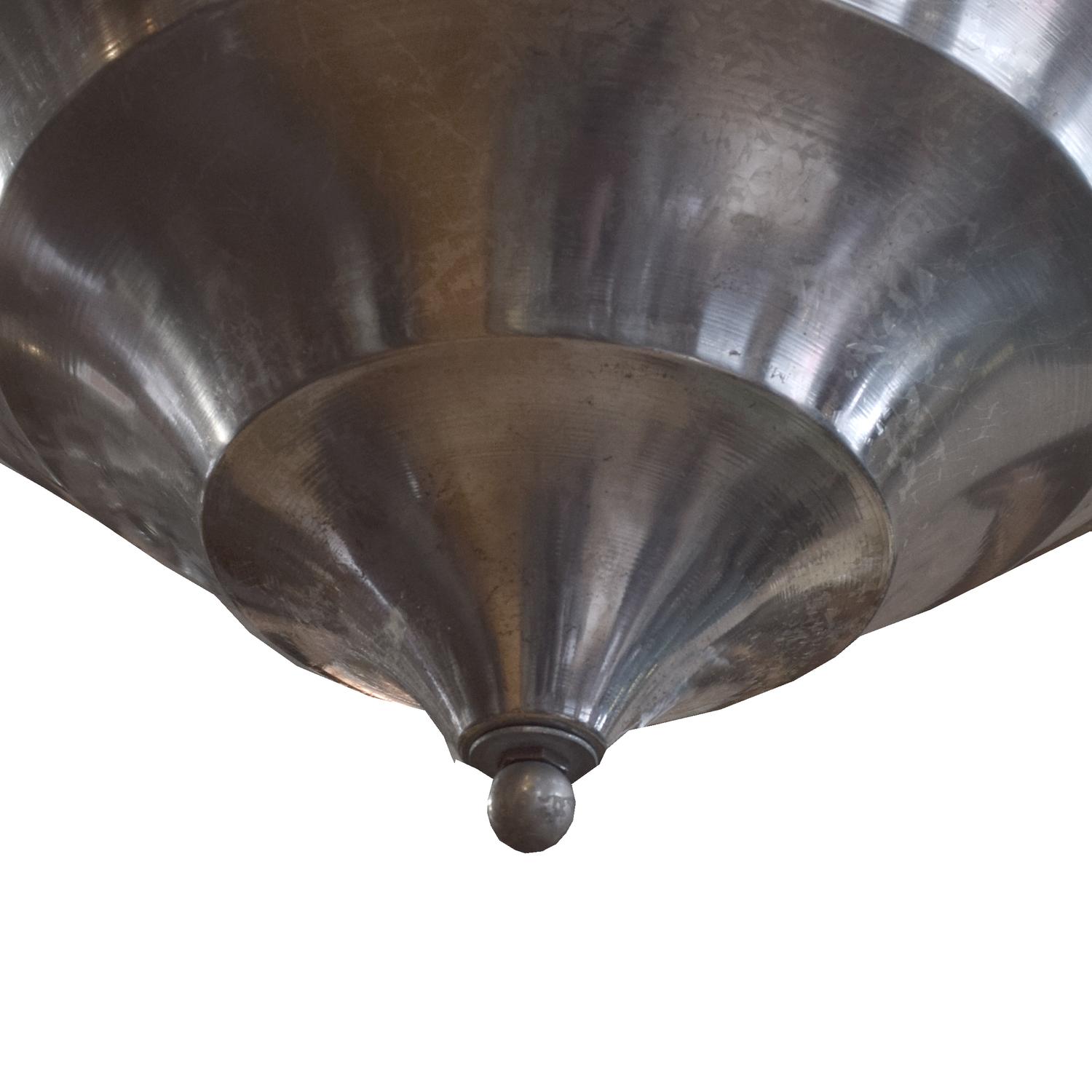 An Art Deco Chrome Light Fixture 19" W x 19" D x 38" H — United States, Circa 1930