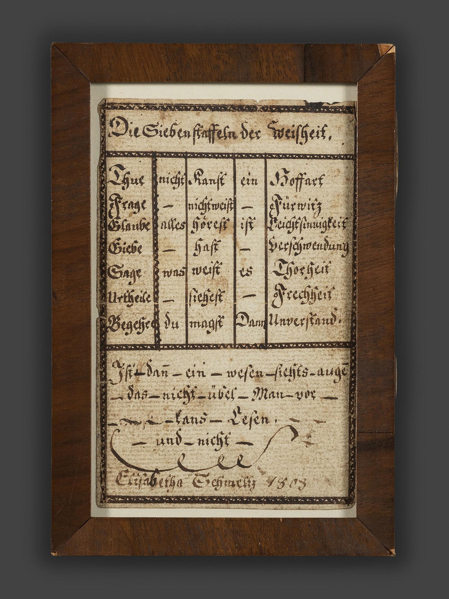 Two Hand-Drawn Bookplate Frakturs
