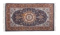 Two Persian Wool Mats Larger: 5 feet 2 inches x 2 feet 11 inches. — 2ND HALF 20TH CENTURY