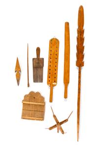 A Group of Weaving Tools