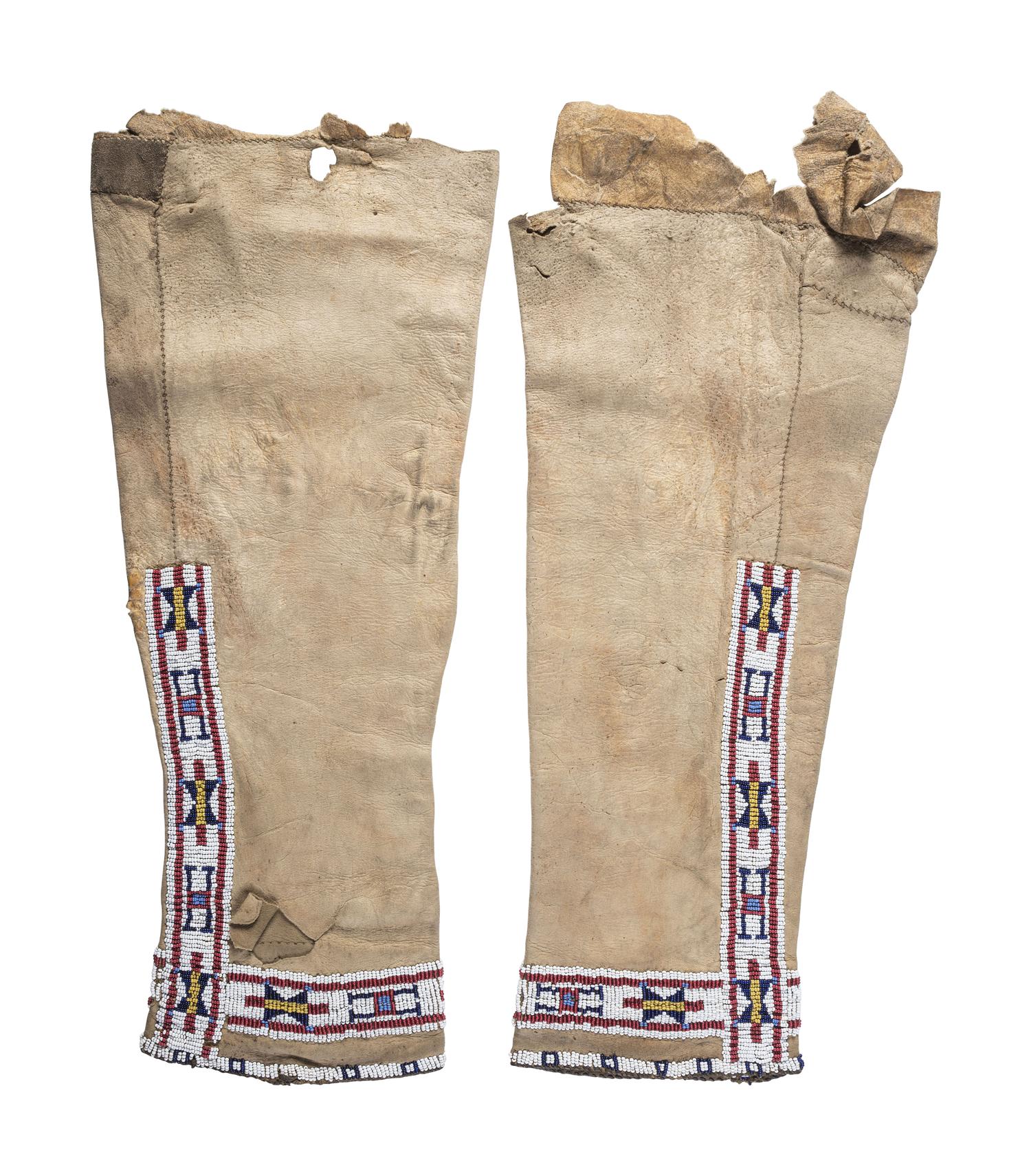 Northern Plains Beaded Hide Leggings
