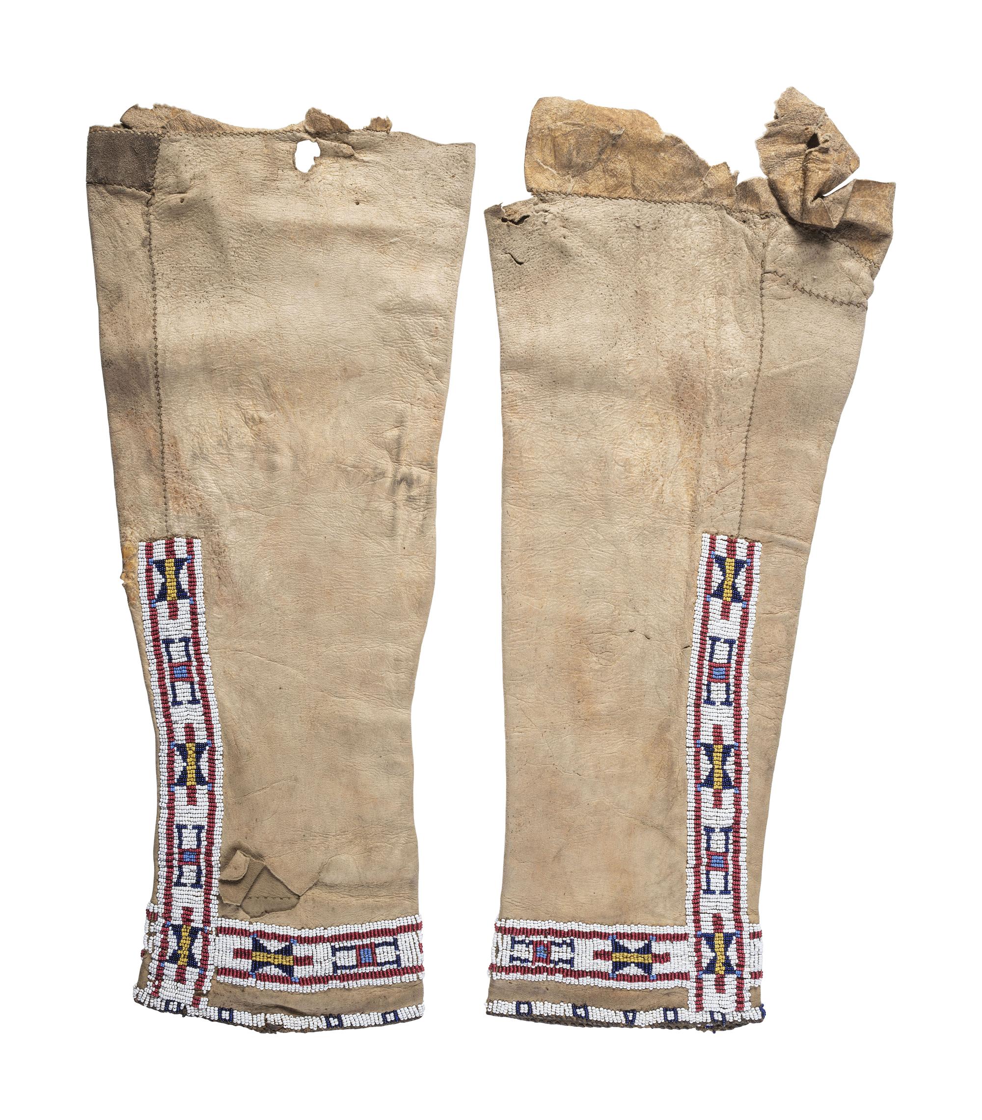 Northern Plains Beaded Hide Leggings