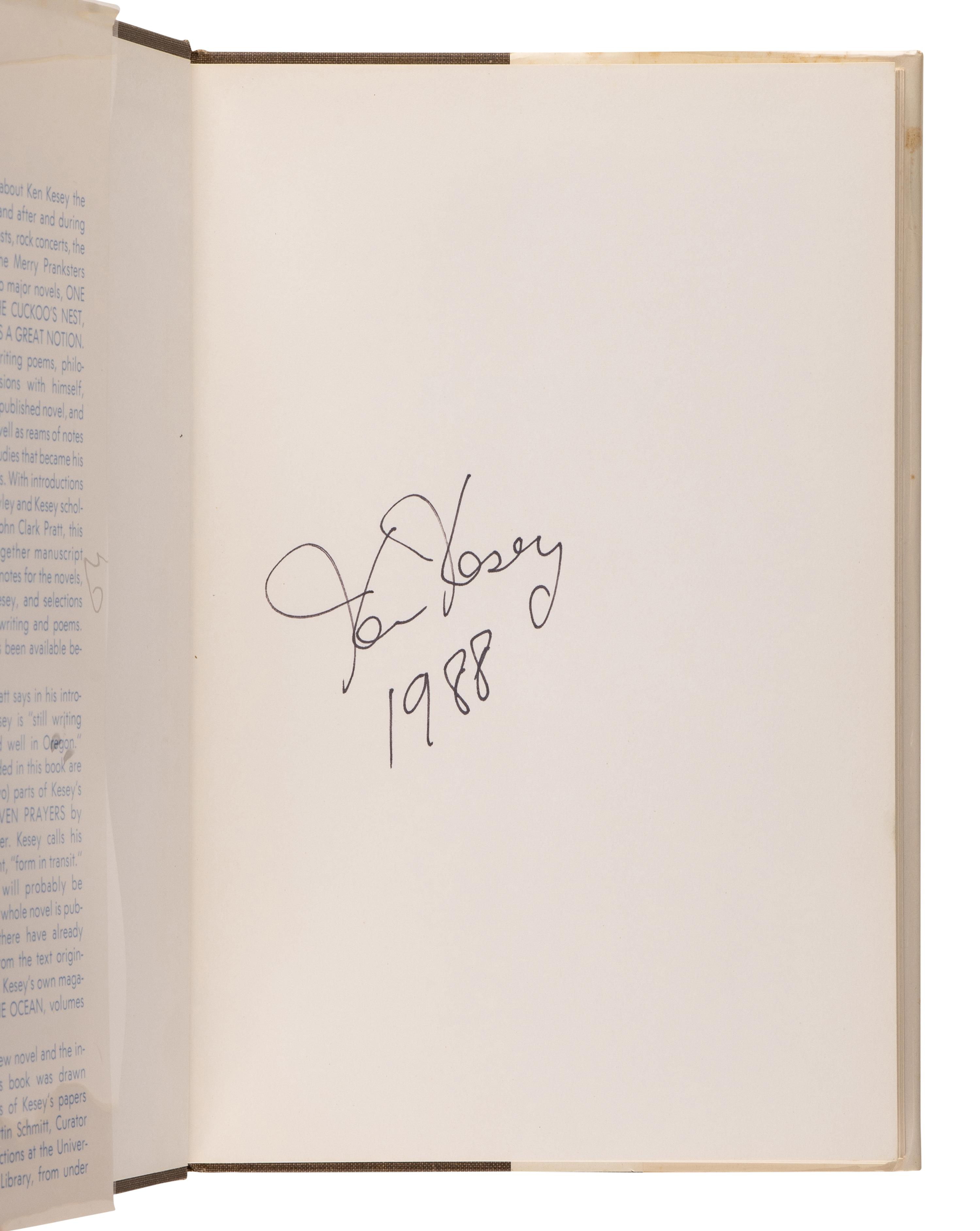 KESEY, Ken (1935-2001). A group of 8 works, comprising: