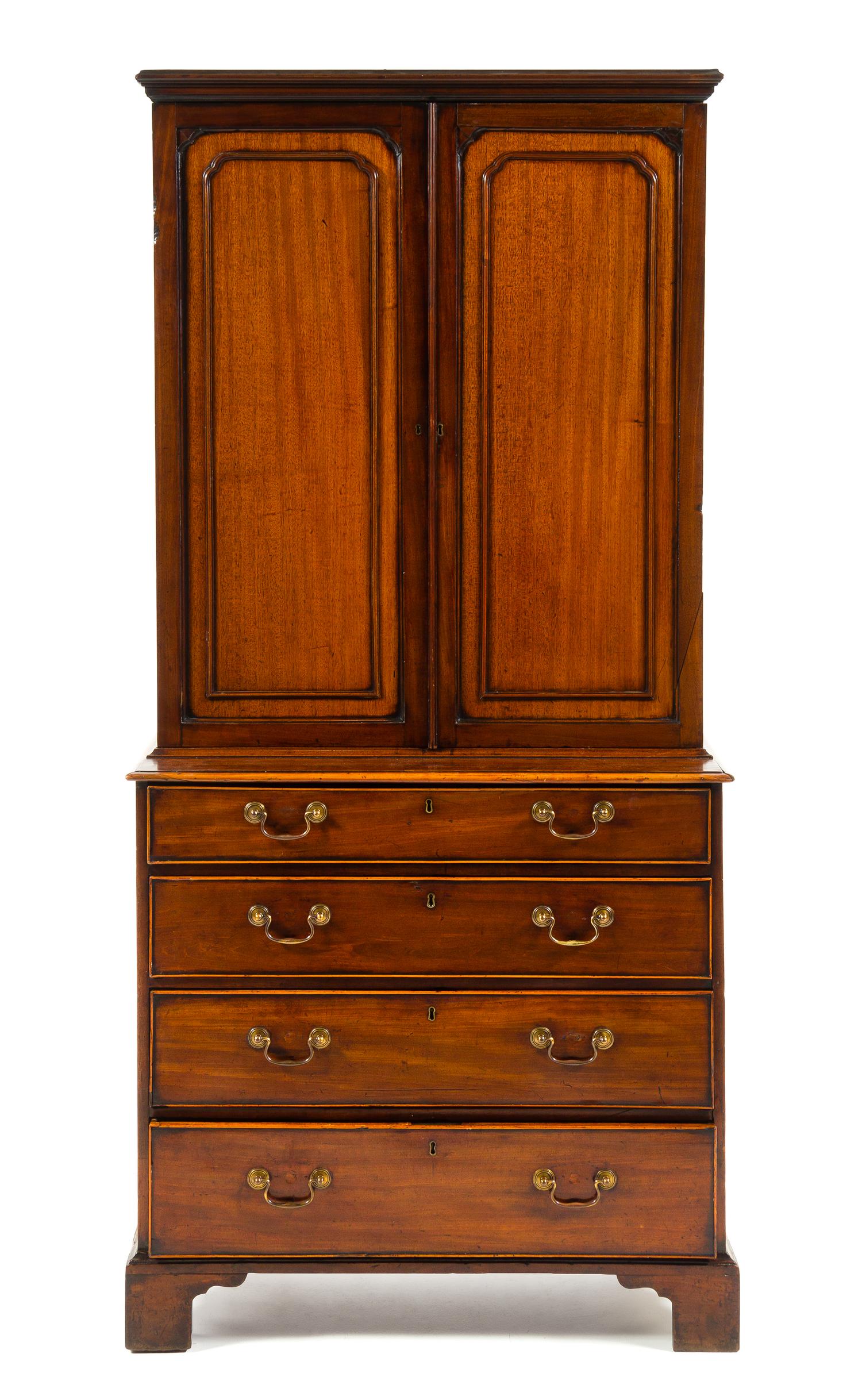 A George III Mahogany Bookcase