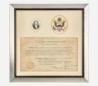 [Presidential] Monroe, James: Partially-Printed Document, signed