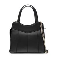 GUCCI, BLACK LEATHER GG TOTE