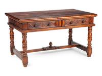 An Italian Renaissance Revival Walnut Table