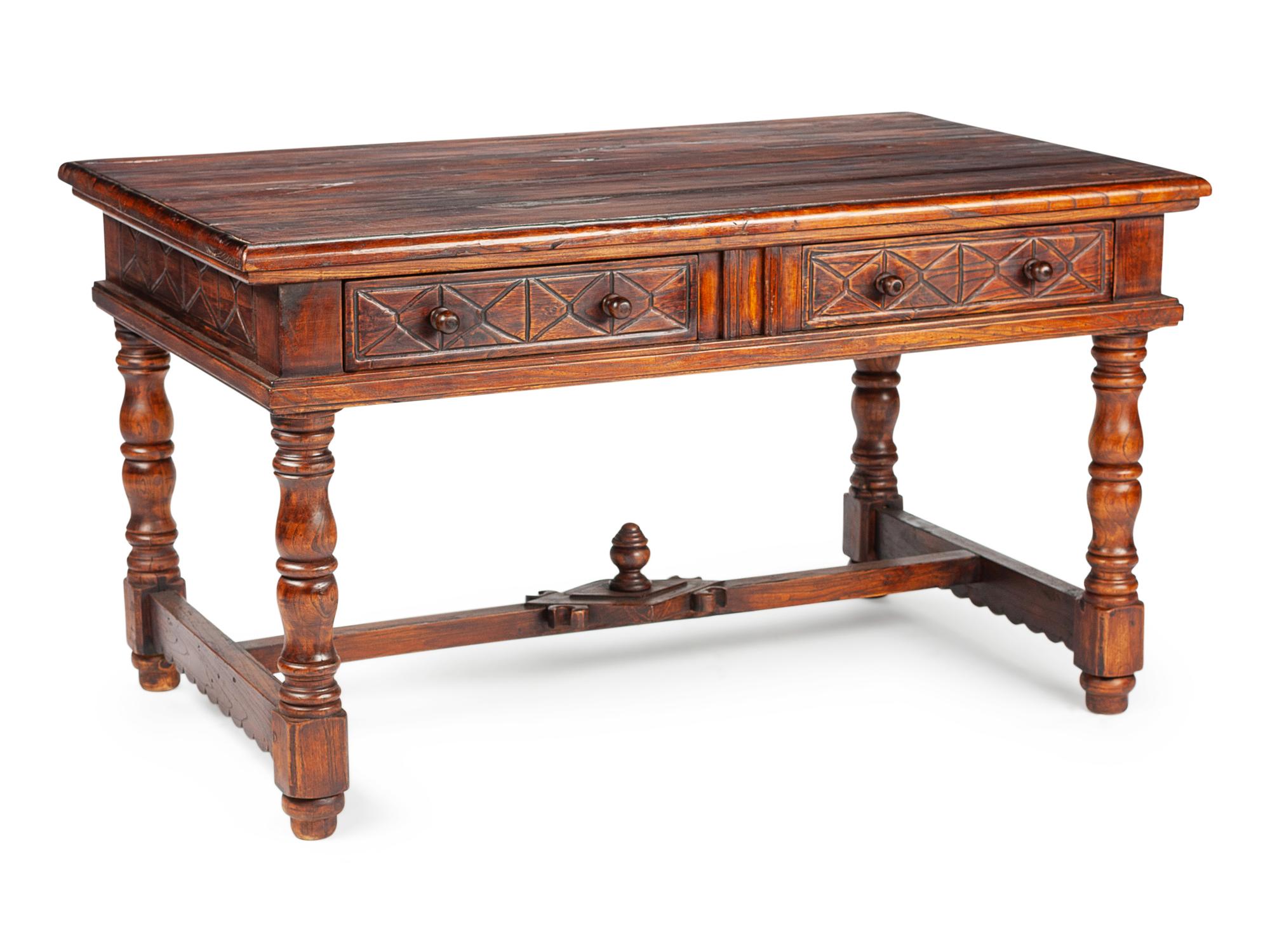 An Italian Renaissance Revival Walnut Table