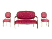 A Louis XVI Style Painted Salon Suite