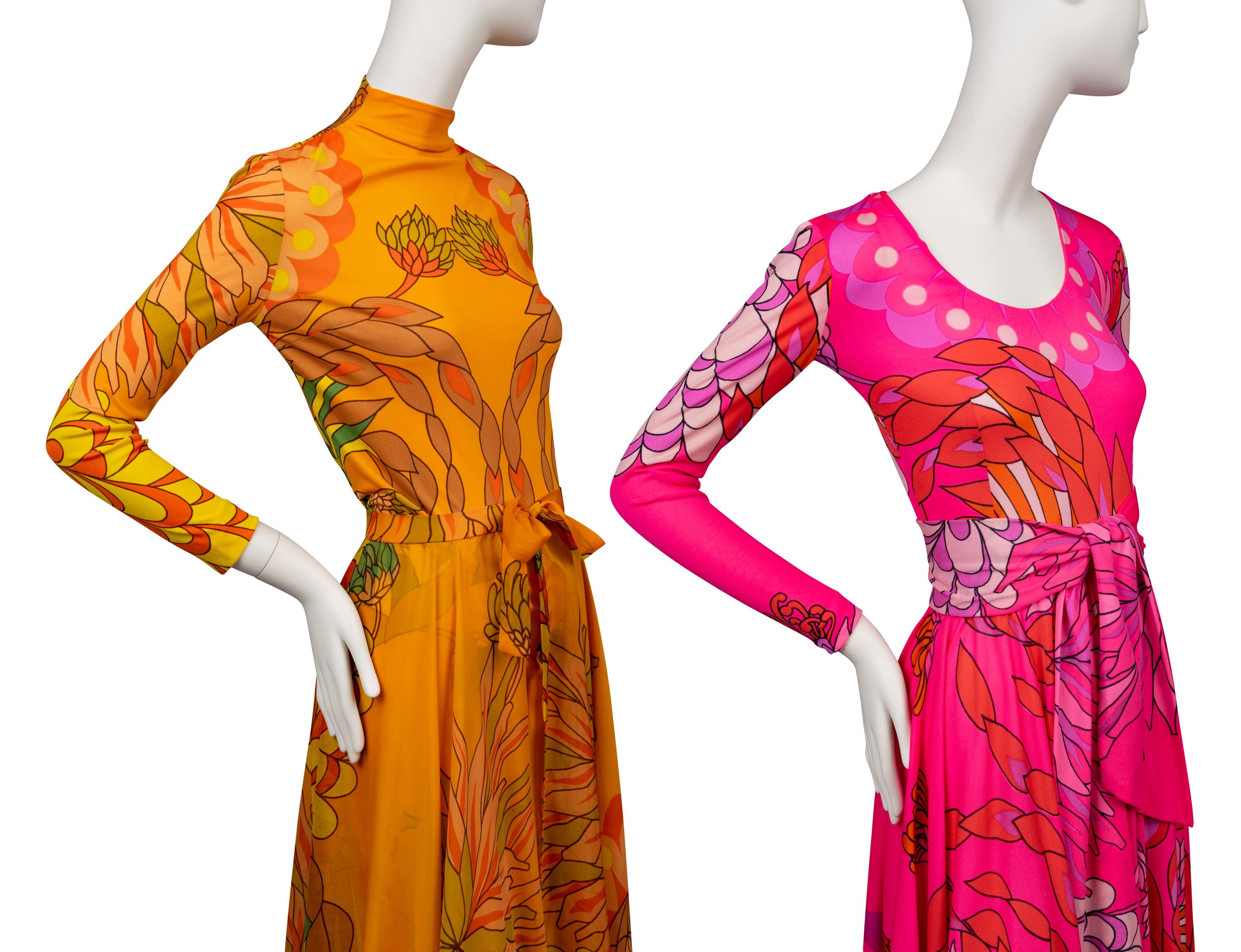 Two La Mendola Dresses, Including the "Magic Dress", 1970s