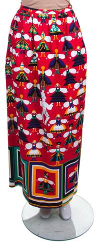 A Lanvin Multicolor Printed Ensemble, Blouse size 40.