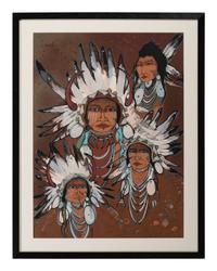 Strikes Going and Four Sioux War Chiefs