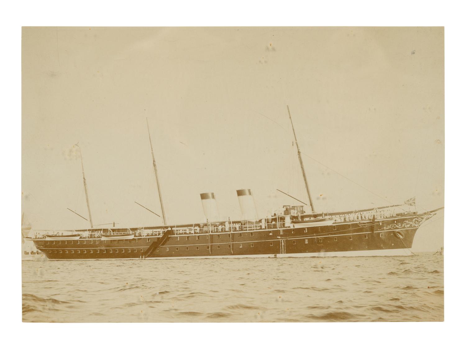 A Russian Paper Menu and Photo from the Royal Yacht Standart