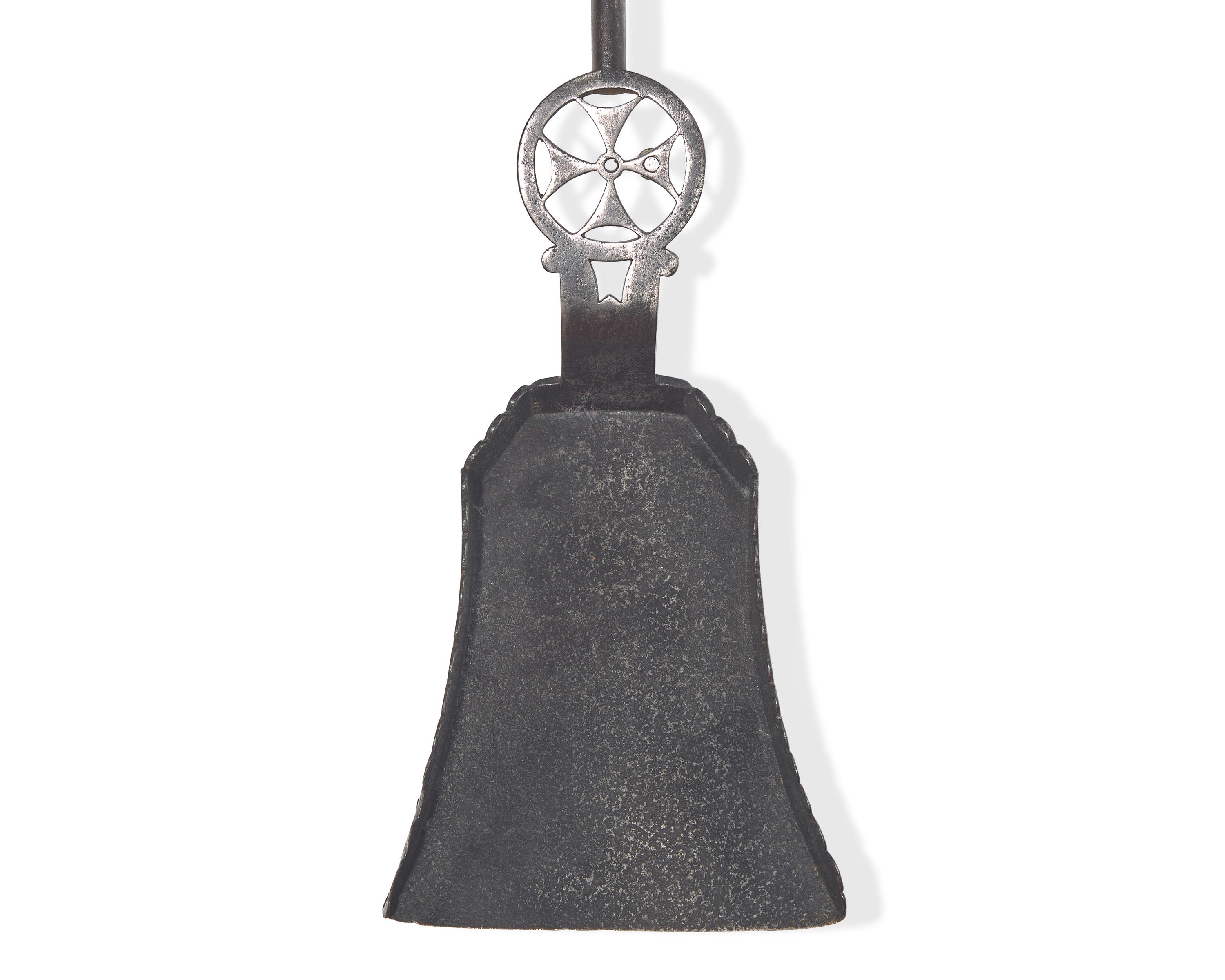 Two Wrought and Sheet Iron Ash Shovels, Probably French, 18th / 19th Century