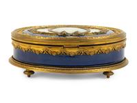 A French Gilt Metal and Enamel Table Casket with Portrait Medallion — 19TH CENTURY