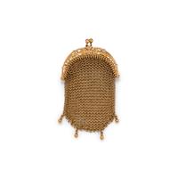 FRENCH, ANTIQUE, YELLOW GOLD COIN PURSE