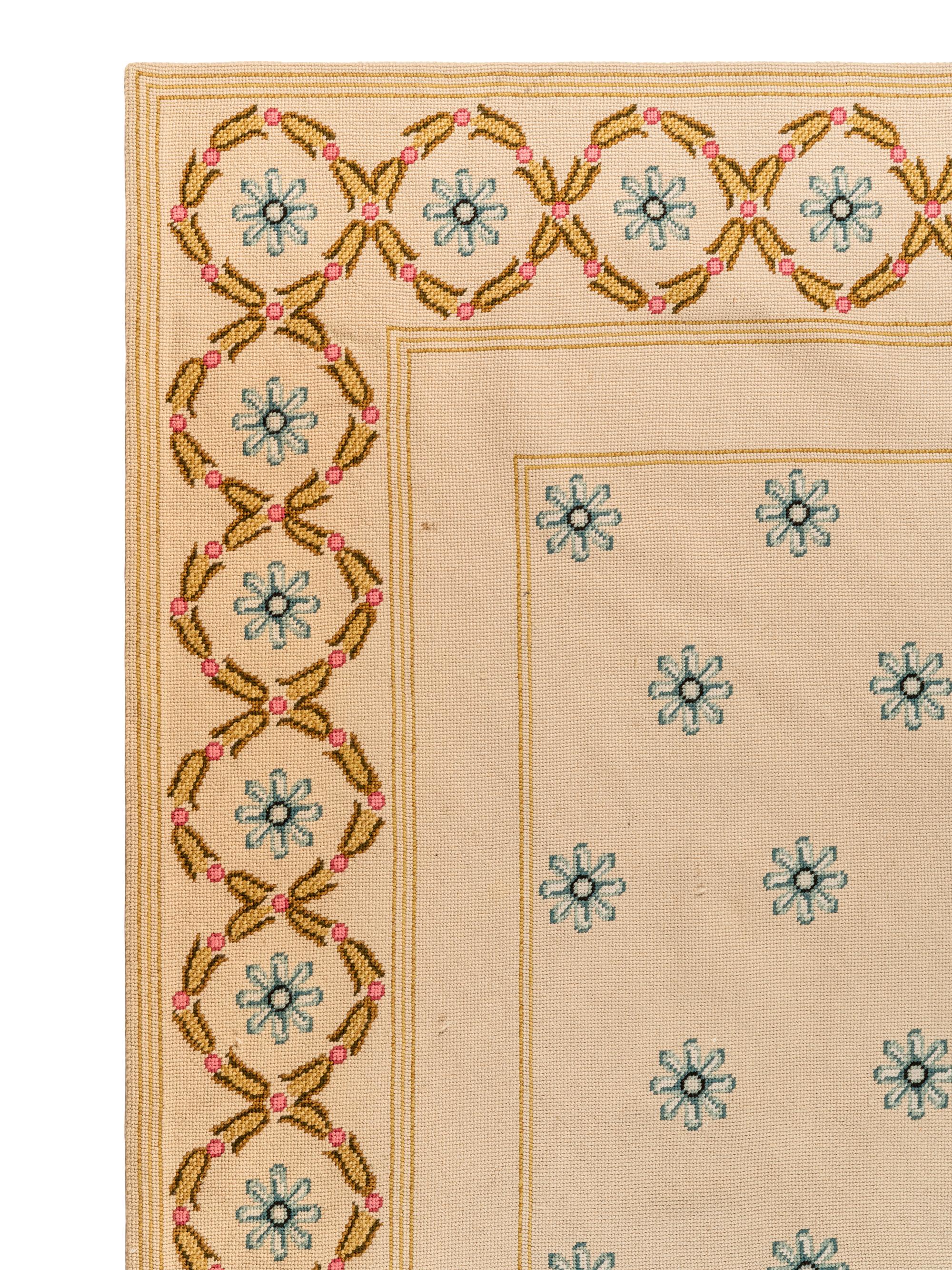 A Needlepoint Wool Rug