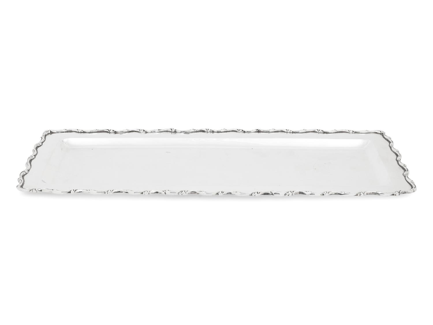 A Mexican Silver Serving Tray