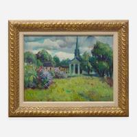 Leon Kroll (American, 1884-1975) Church, New England