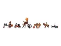 Six German and American Tin Lithograph Mechanical Toys