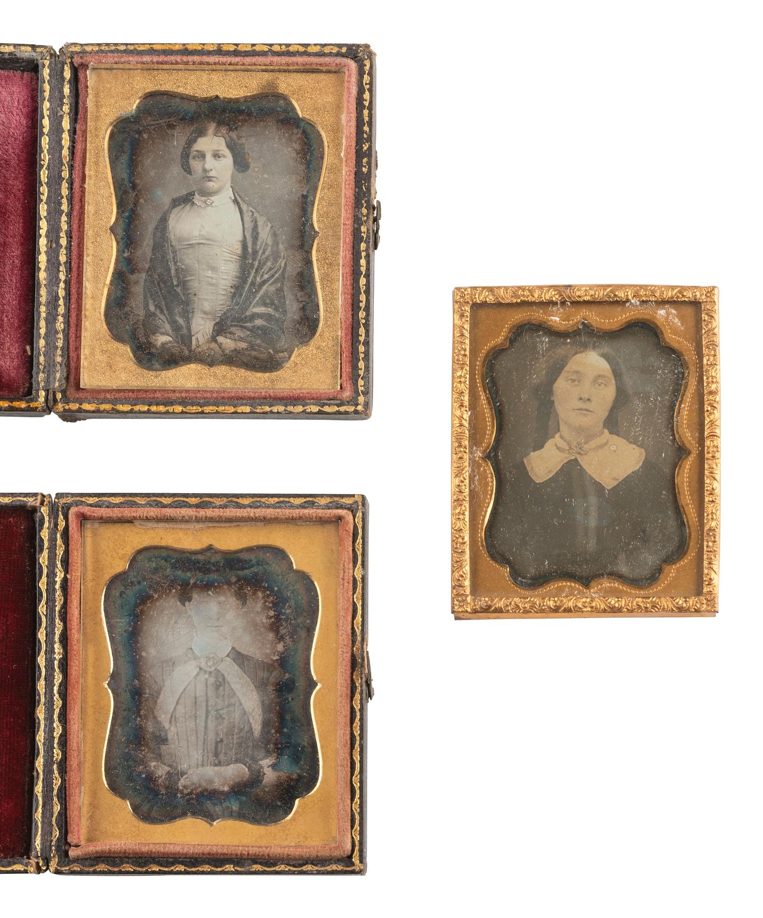 [EARLY PHOTOGRAPHY]. 31 daguerreotypes of young and middle-aged women, incl. portrait by BROADBENT.
