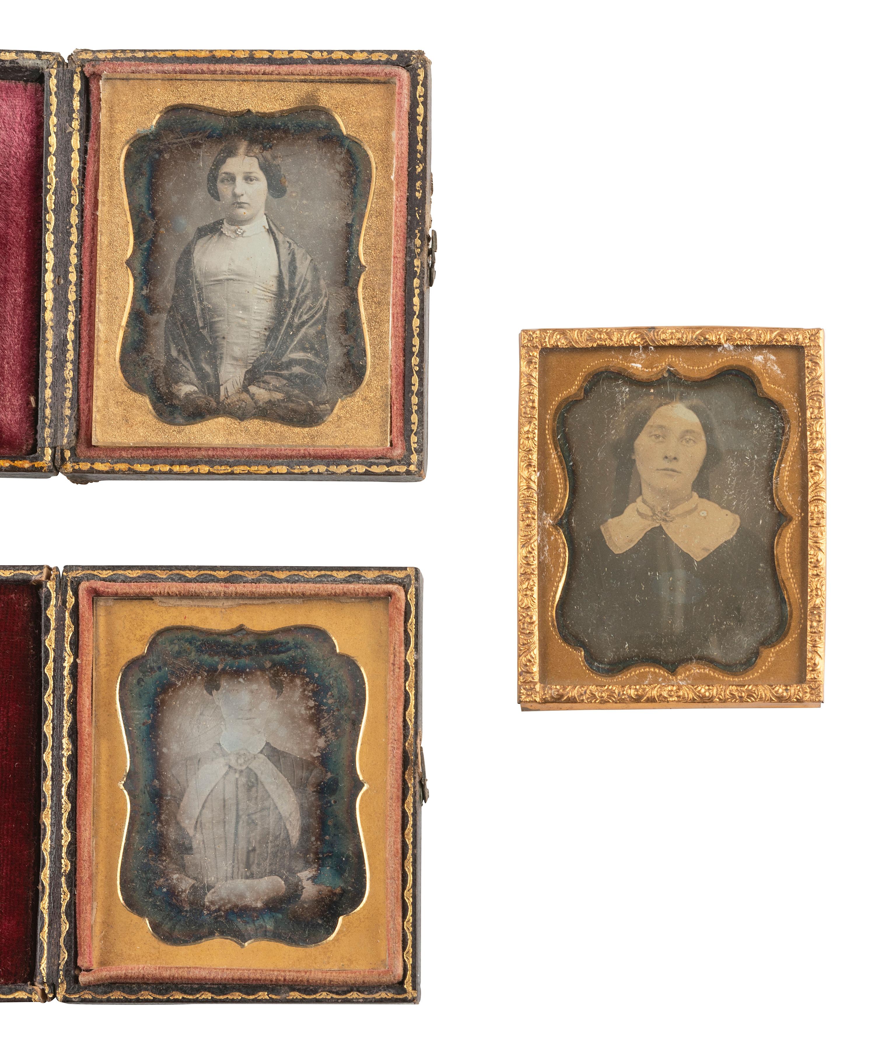 [EARLY PHOTOGRAPHY]. 31 daguerreotypes of young and middle-aged women, incl. portrait by BROADBENT.