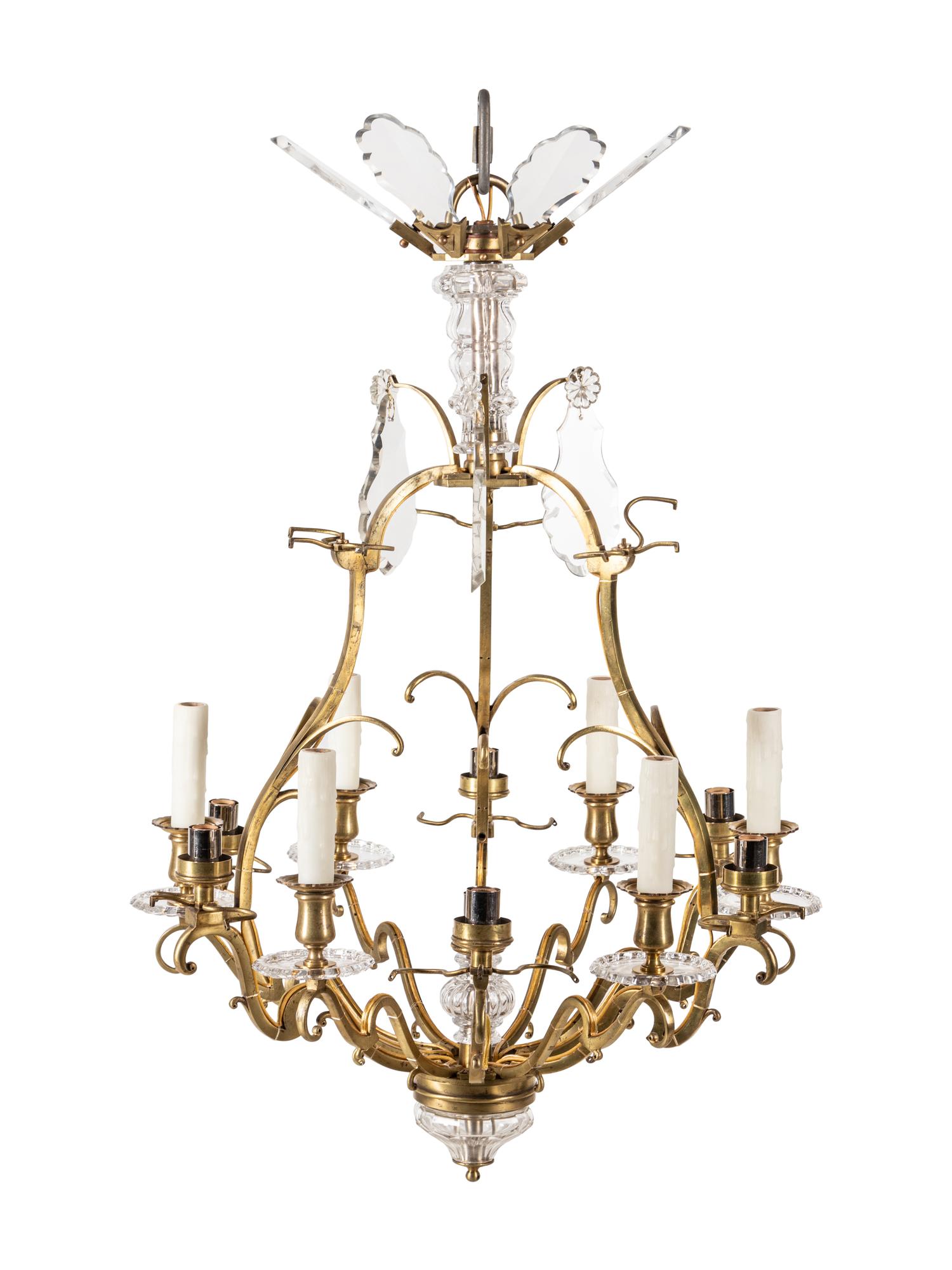 A French Gilt Bronze Thirteen-Light Chandelier