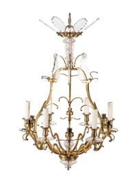 A French Gilt Bronze Thirteen-Light Chandelier