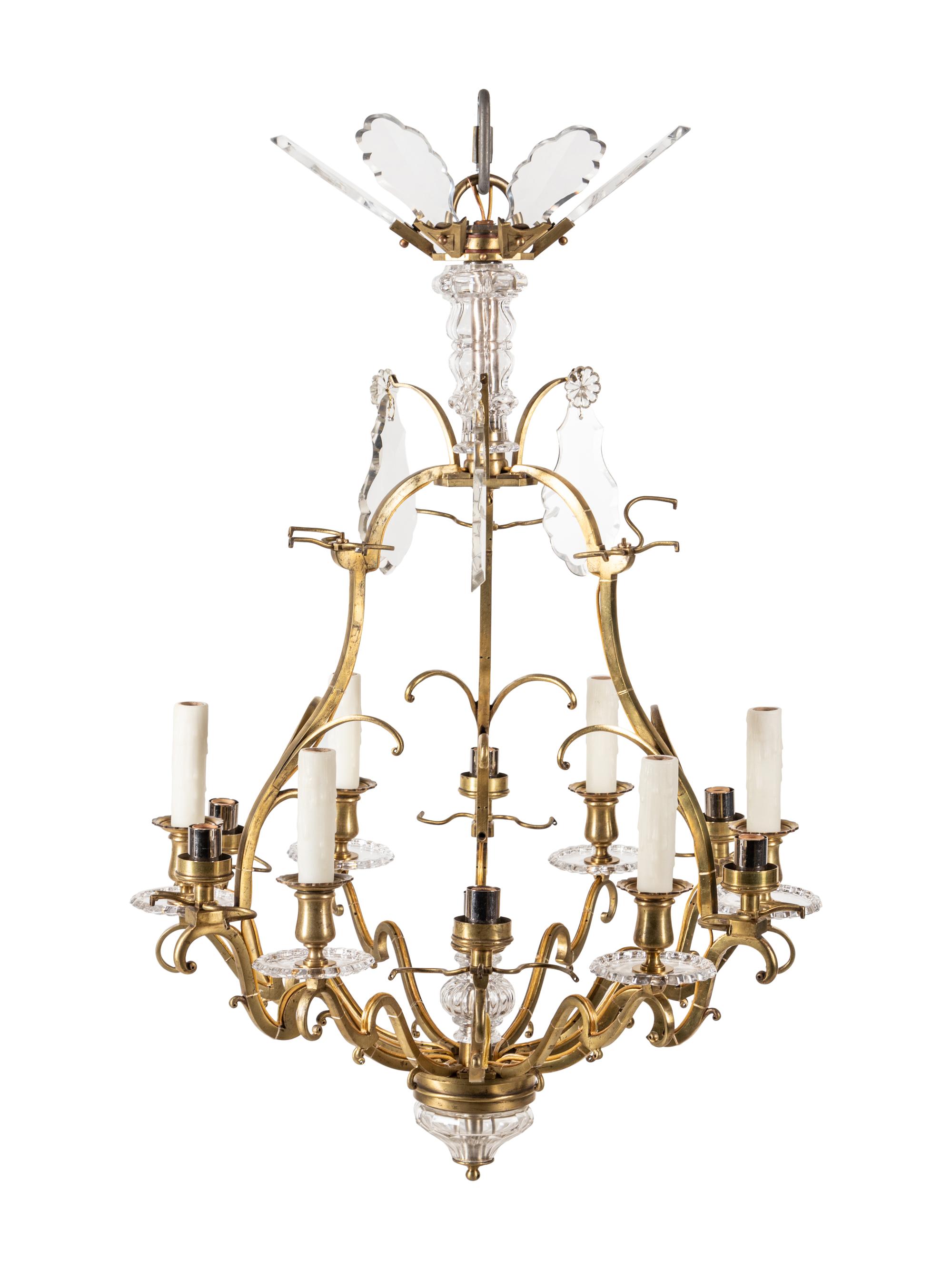 A French Gilt Bronze Thirteen-Light Chandelier