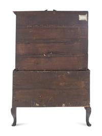 A George II Oak Chest on Stand