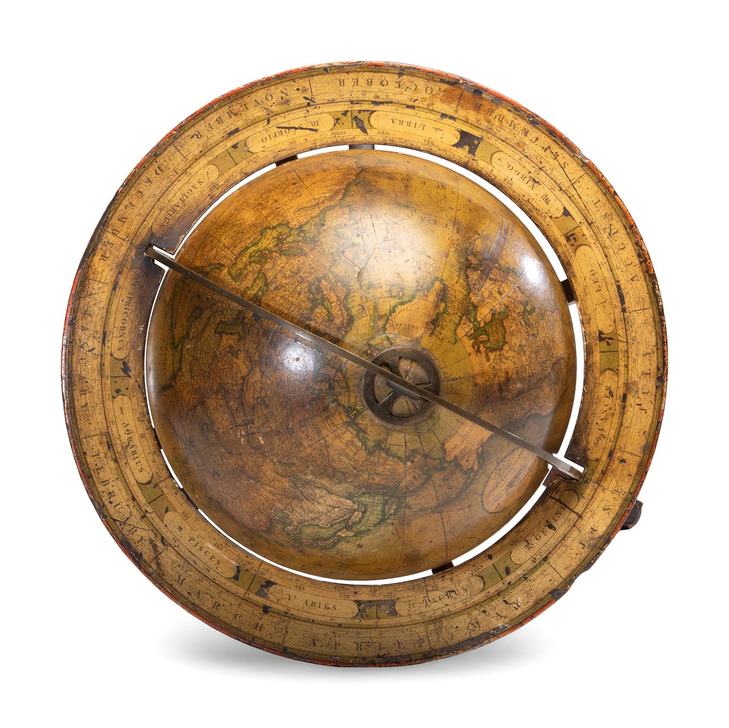 A Pair of Late Regency Cary’s 11-Inch New Terrestrial and Celestial Globes