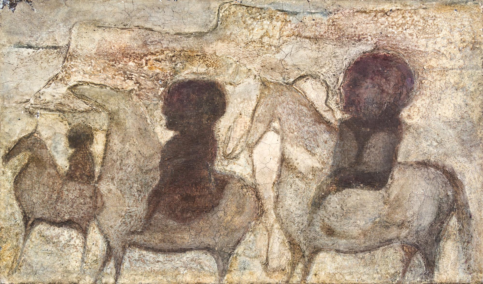 Theodore Halkin, (American, b. 1924), Horsemen, 1954
