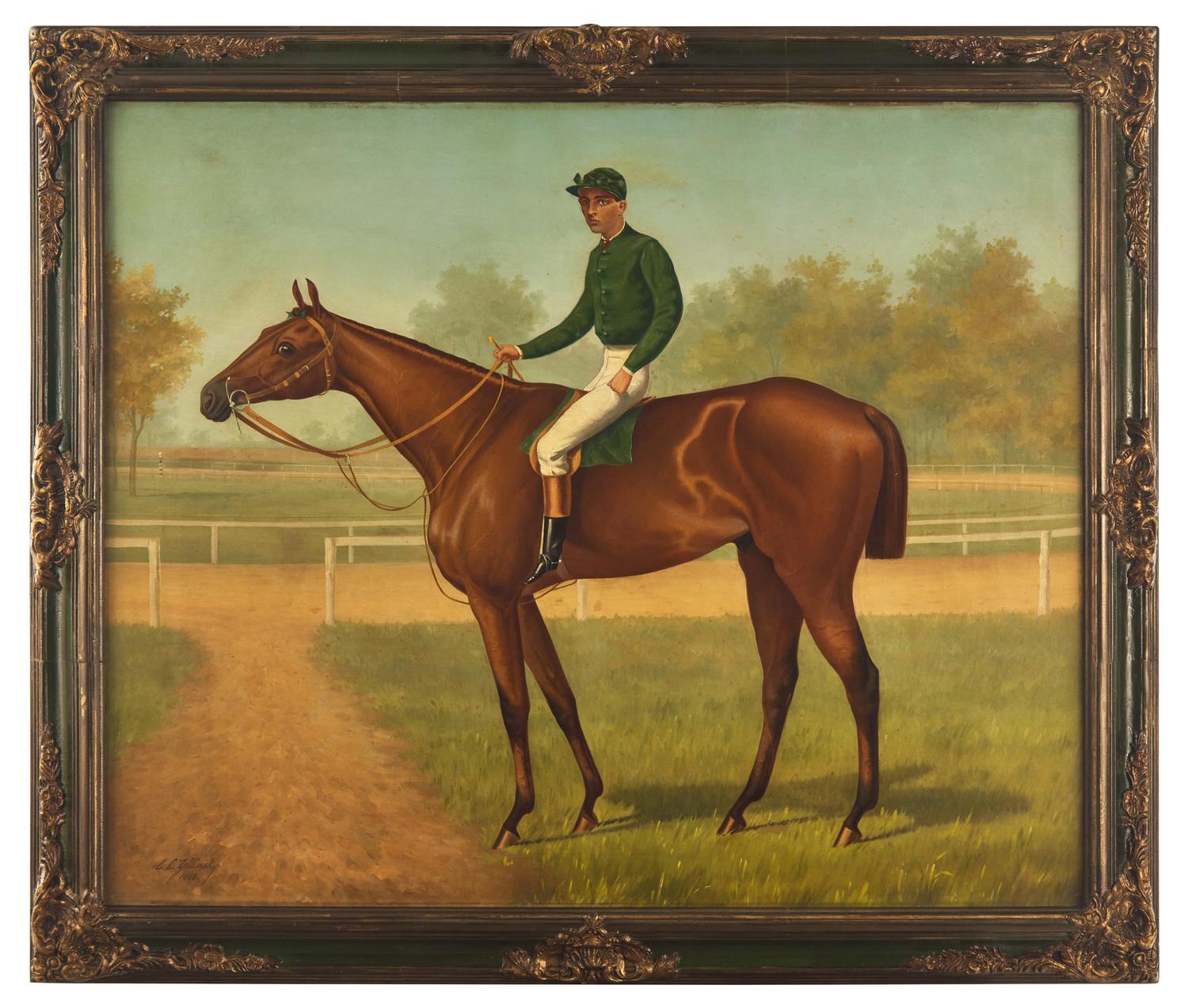 Charles L. Zellinsky (1842-1905), Portrait Of "Daredevil Fitz" On French Park