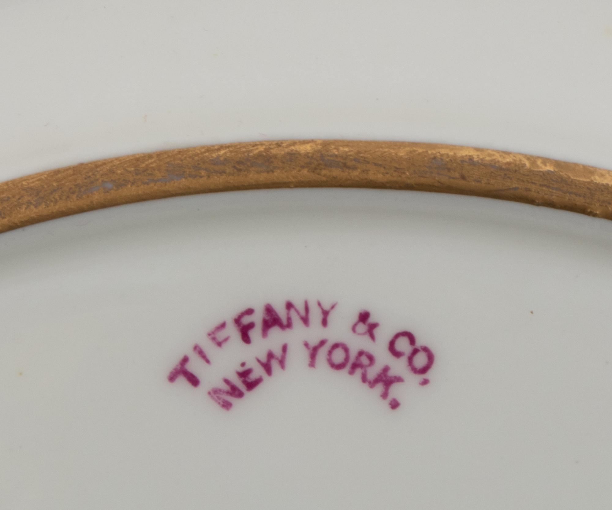 A Set of Twelve Cauldon Porcelain Service Plates Retailed by Tiffany & Co.
