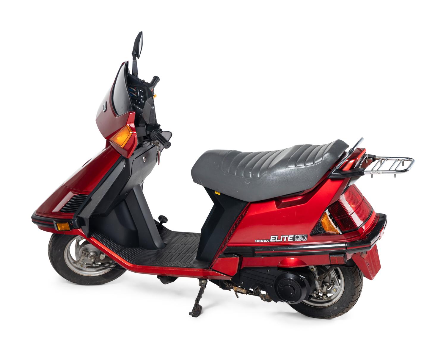 1986 Honda Elite Motor Scooter from Jim McMahon Commercial / Advertising Campaign Formerly Displayed at McMahon's Restaurant
