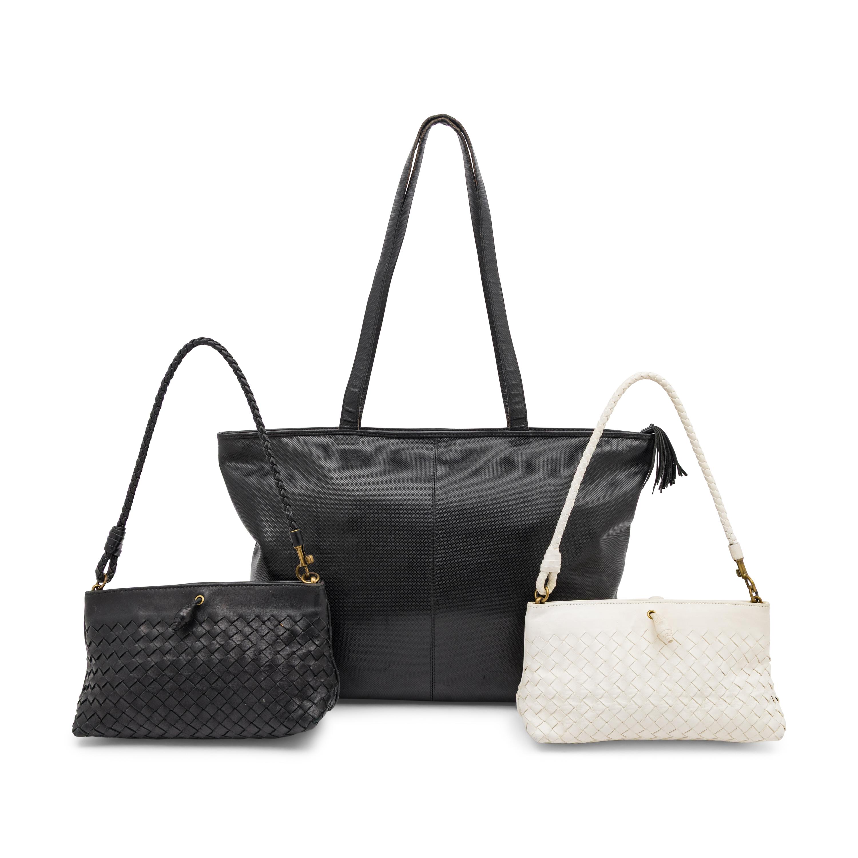 Bottega Veneta, Three Leather Handbags