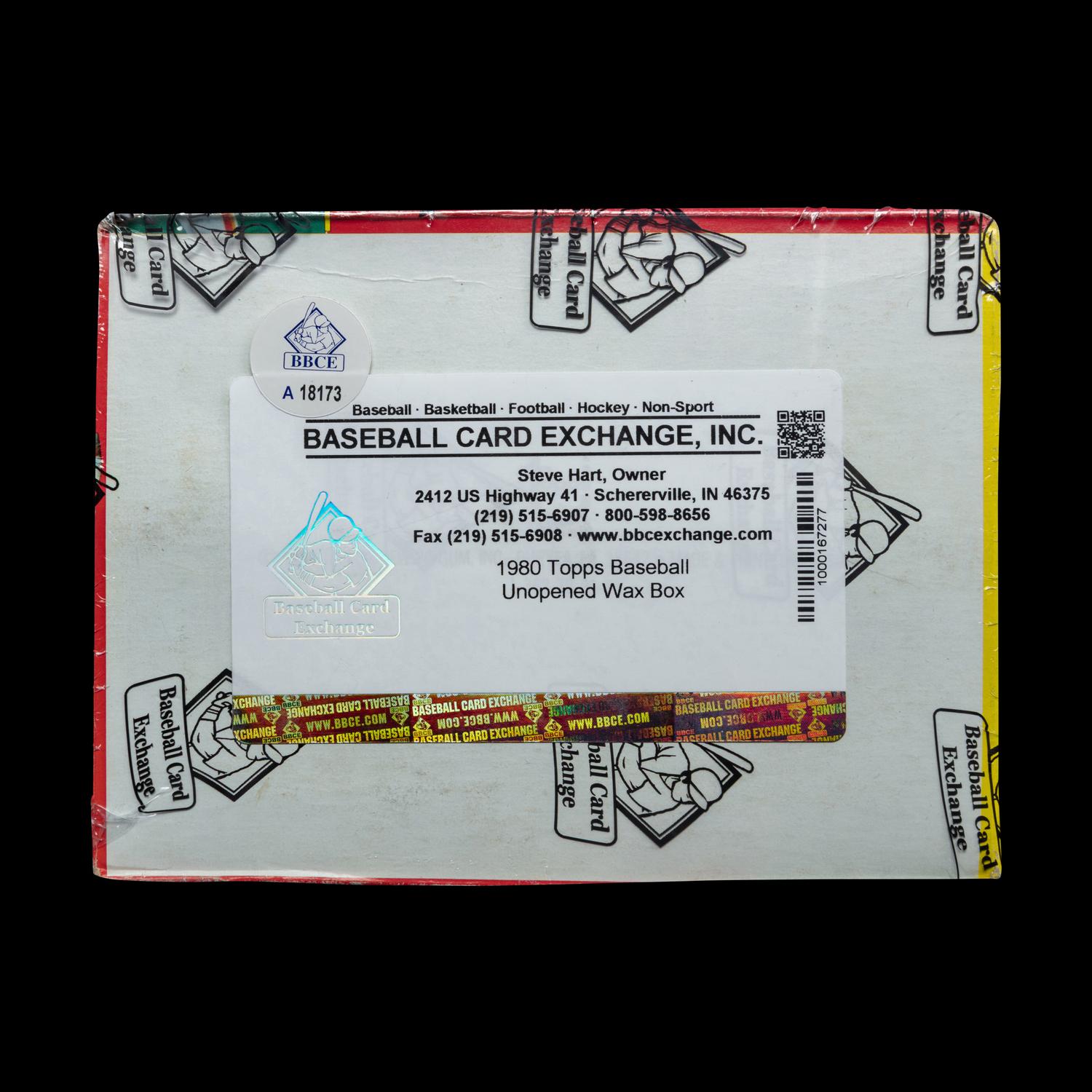 An Unopened Wax Box of 1980 Topps Baseball Cards – Possible Rickey Henderson Rookie (BBCE Certified)